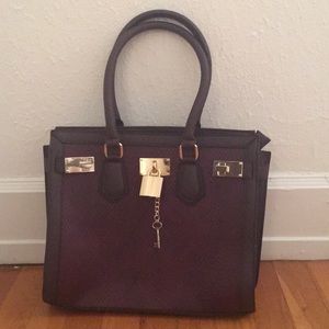 Aldo Purple Structured Trendy Purse